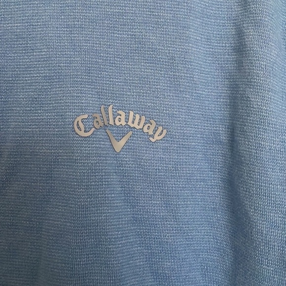 Callaway Men’s 1/4 Zip Popover Blue M - Picture 3 of 6